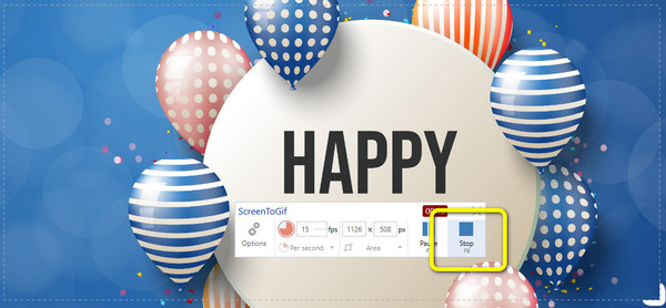 Click Stop Button