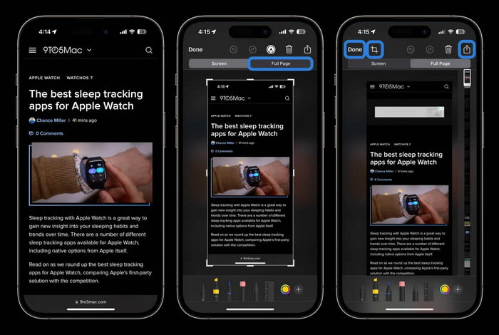 Take Scrolling Screenshot On IOS