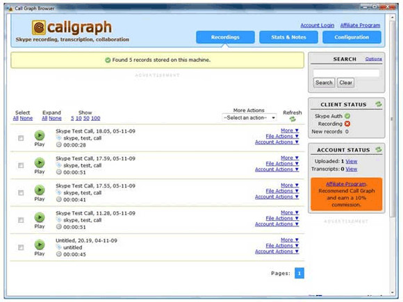 CallGraph Skype Recorder