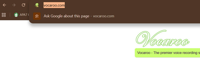 Visit Vocaroo Site