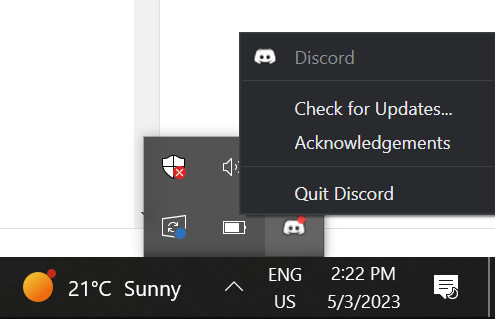 Check Updates Discord
