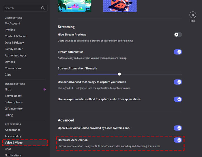 Off Hardware Acceleration Discord