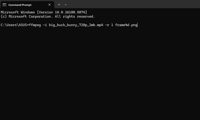 Extract All Frames FFmpeg