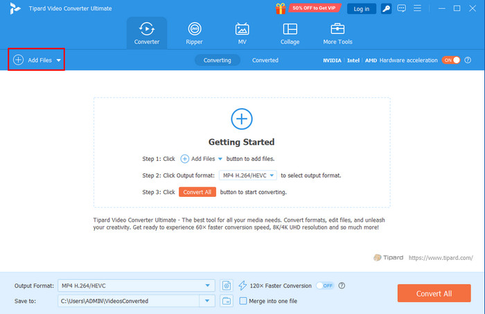 Click Add Files Button