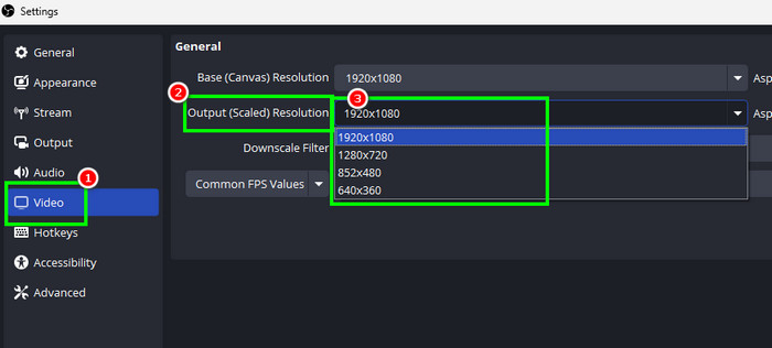 Reduce Output Resolution