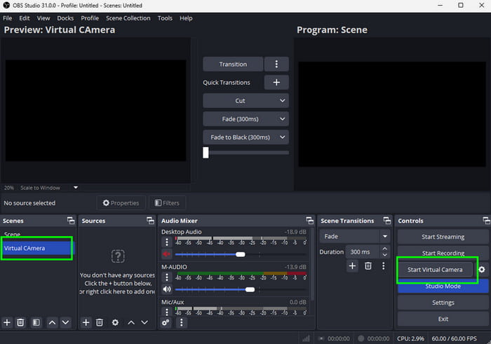Where to Find the Virtual Camera OBS