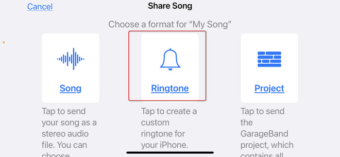 Export As Iphone Ringtone