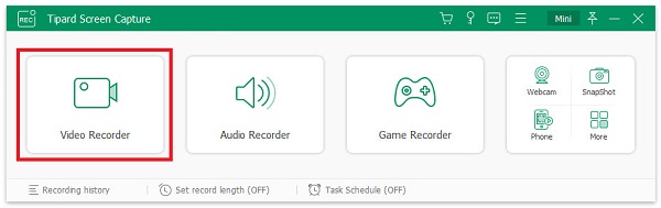 Choose the video recorder