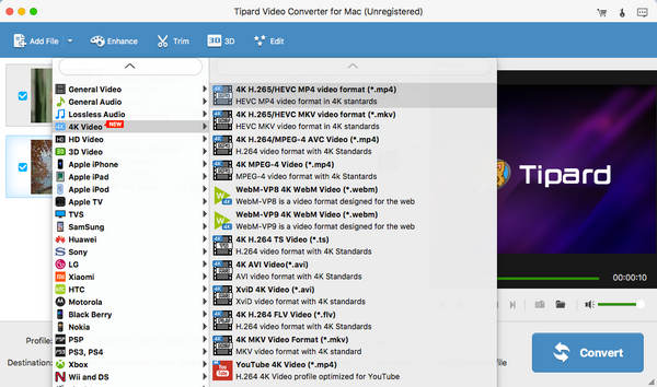 Select Output Format