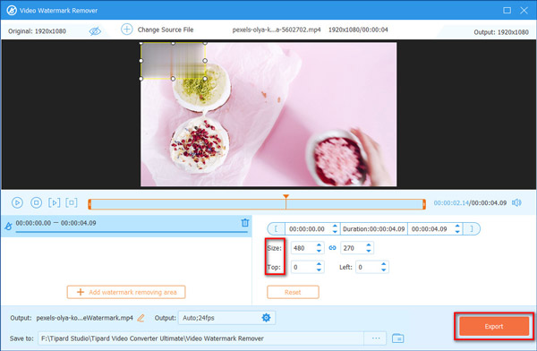 Export Video no Watermark