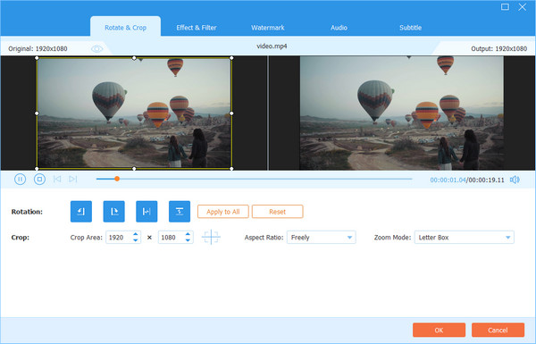 Rotate Crop Video