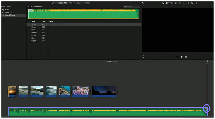 iMovie Mac Add Audio to Video