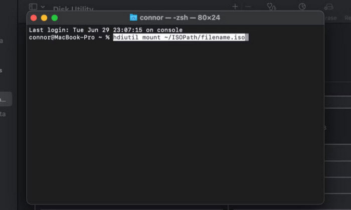 ISO Mac Command