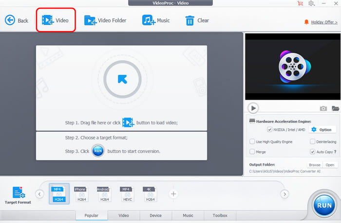 Video Option Videoproc
