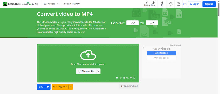 Online Convert Interface