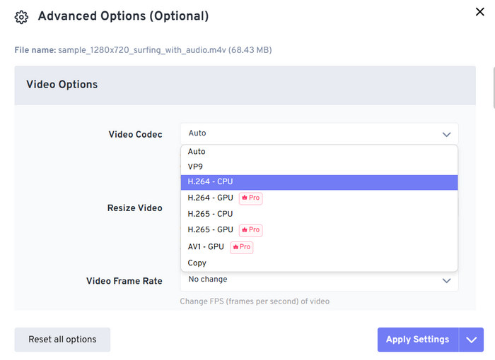 FreeConvert DAT to MP4