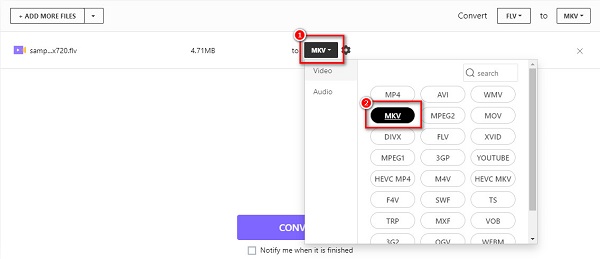Output File MKV