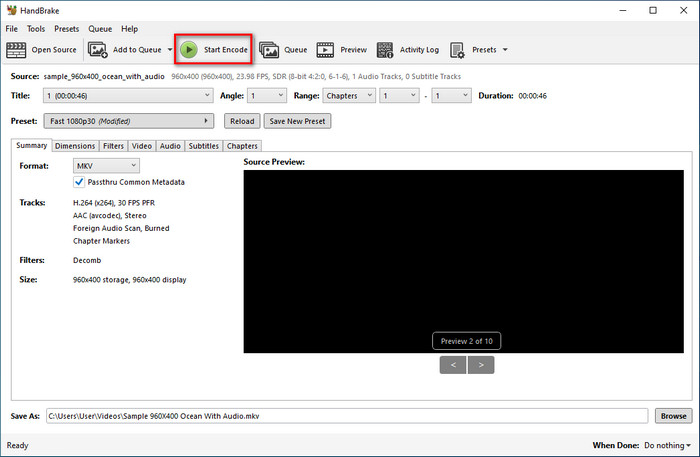 Start Encode