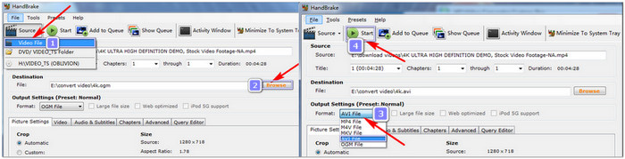 HandBrake Convert MKV to AVI For Free
