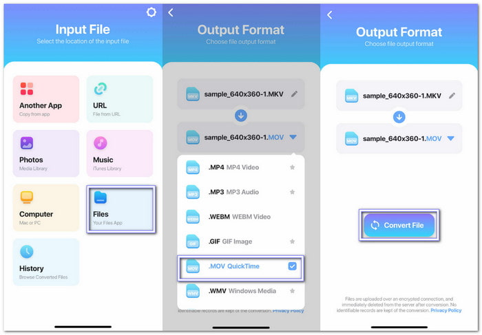The Video Vonverter Change MKV to MOV