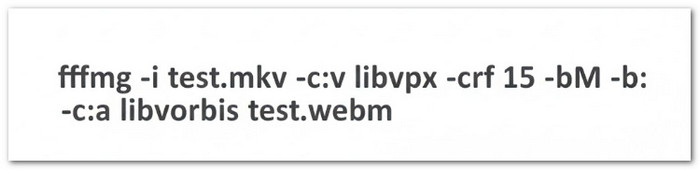 FFmpeg Convert MKV to WebM