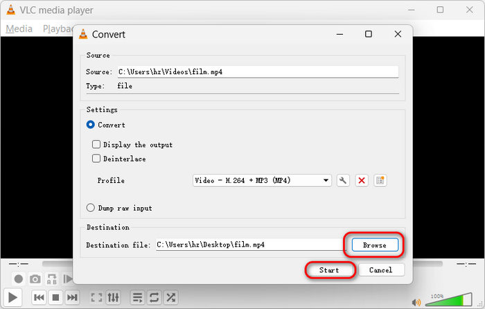 Convert MP4 to MKV in VLC
