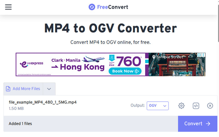 Click Convert Button