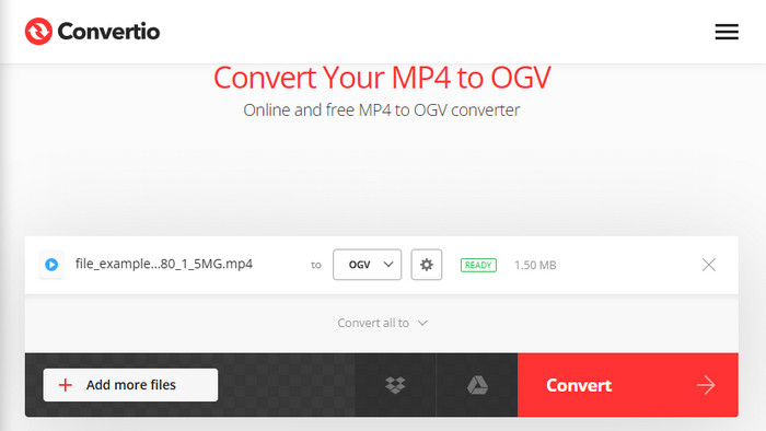 Select Convert Option