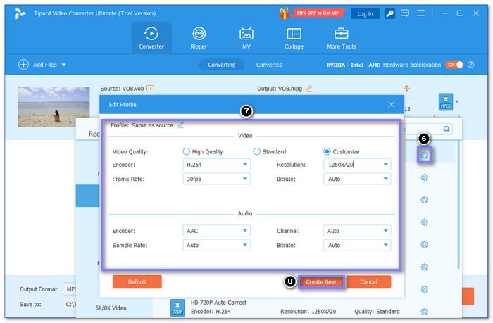 Access Custom Profile Button