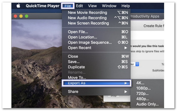 QuickTime Convert VOB File to MOV on Mac