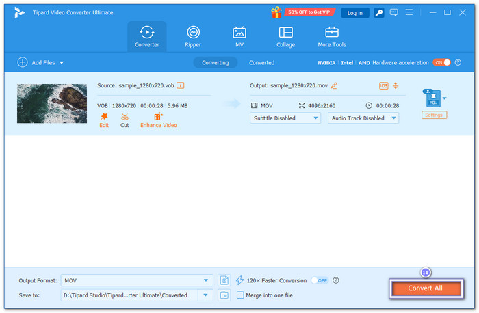 Start Conversion and Check Your File