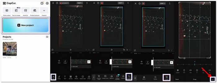 Capcut Crop Video On iPhone