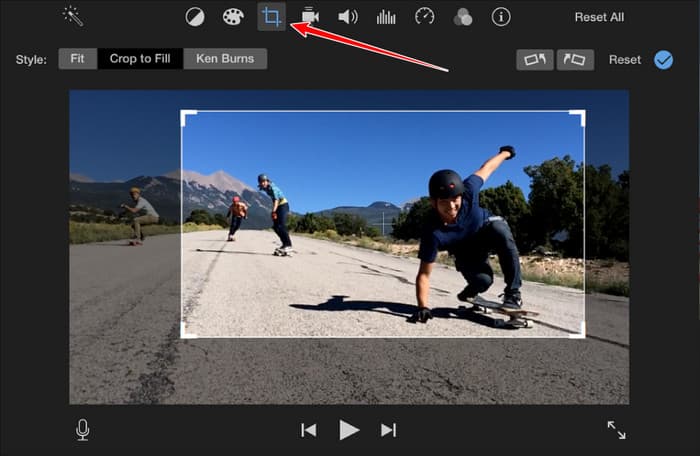 iMovie Cropp Video