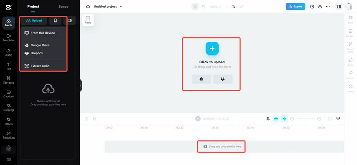 Create Click to Upload