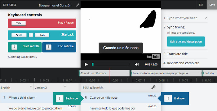 Amara Subtitle Editor