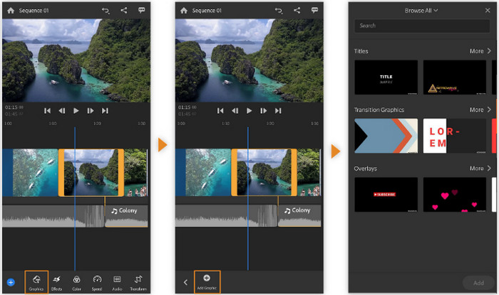Adobe Premiere Rush Interface