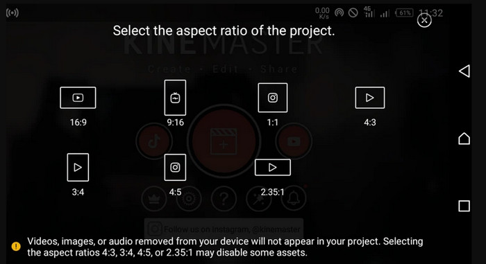 KinesMaster Interface