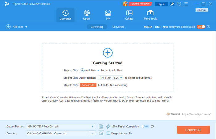 Tipard Video Converter Ultimate Interface