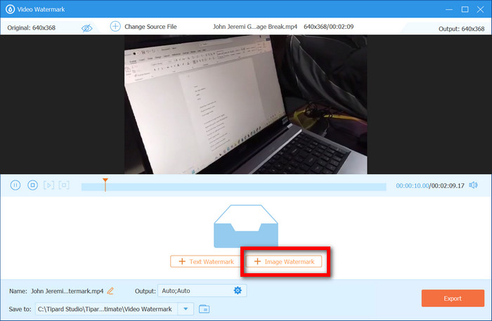 Image Watermark Option
