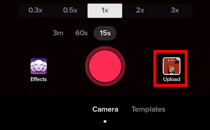 Tiktok Click Upload