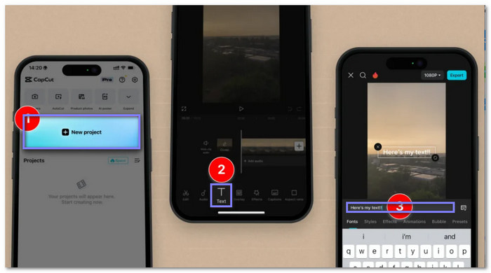 Capcut Add A Text to A Video