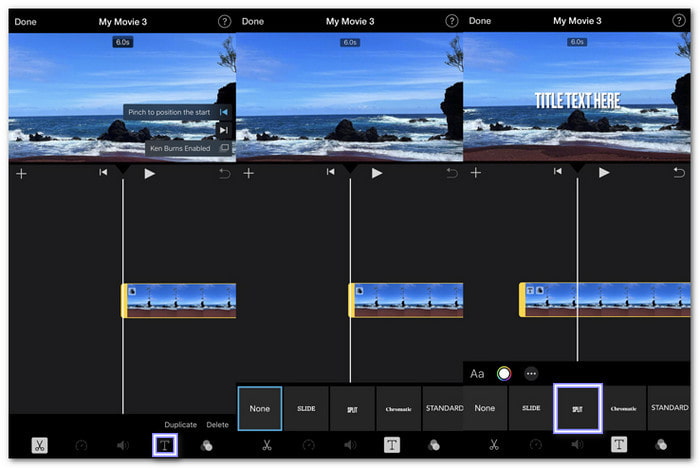 iMovie Add Text to Video on iPhone