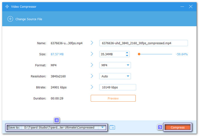 Compress And Save Your 4K Video