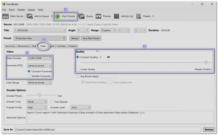 Handbrake Compress 4K Video