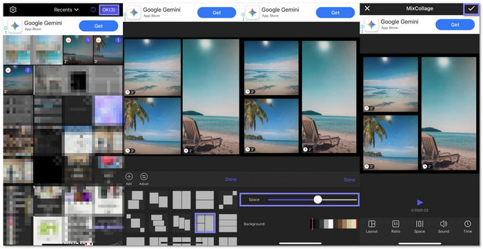 Mixcollage Make Collage on iPhone