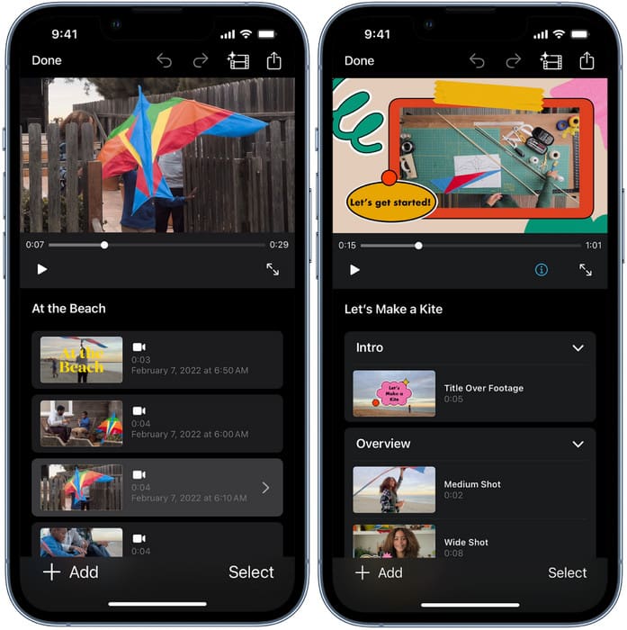iPhone iPad Movie iMovie