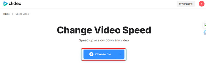 Upload Video to Clideo