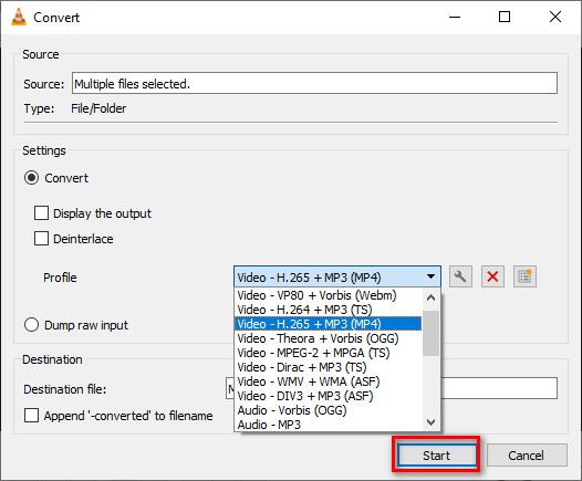 Choose Video Mp4