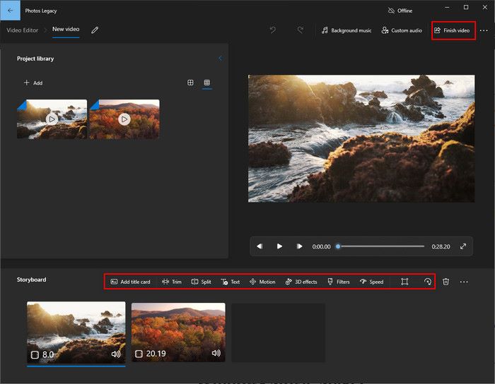 Finish Video