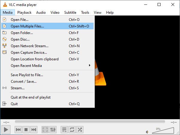 Media Open Multiple Files